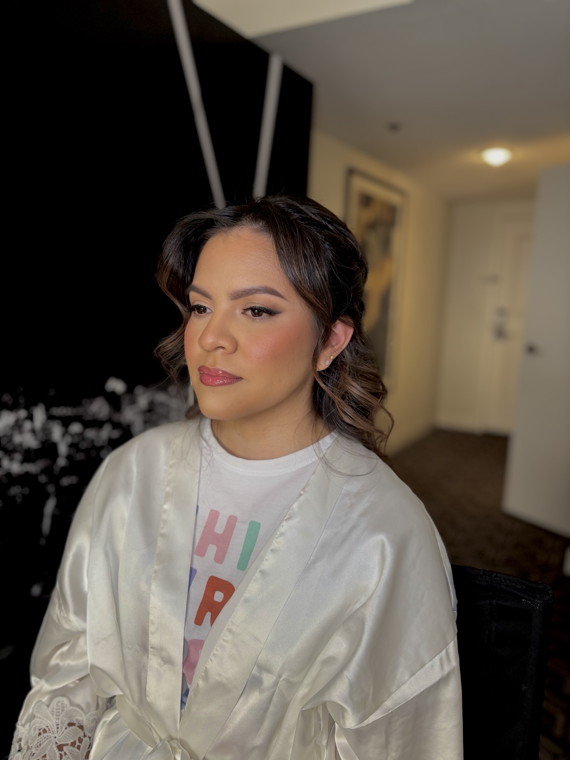 Brunette makeup look