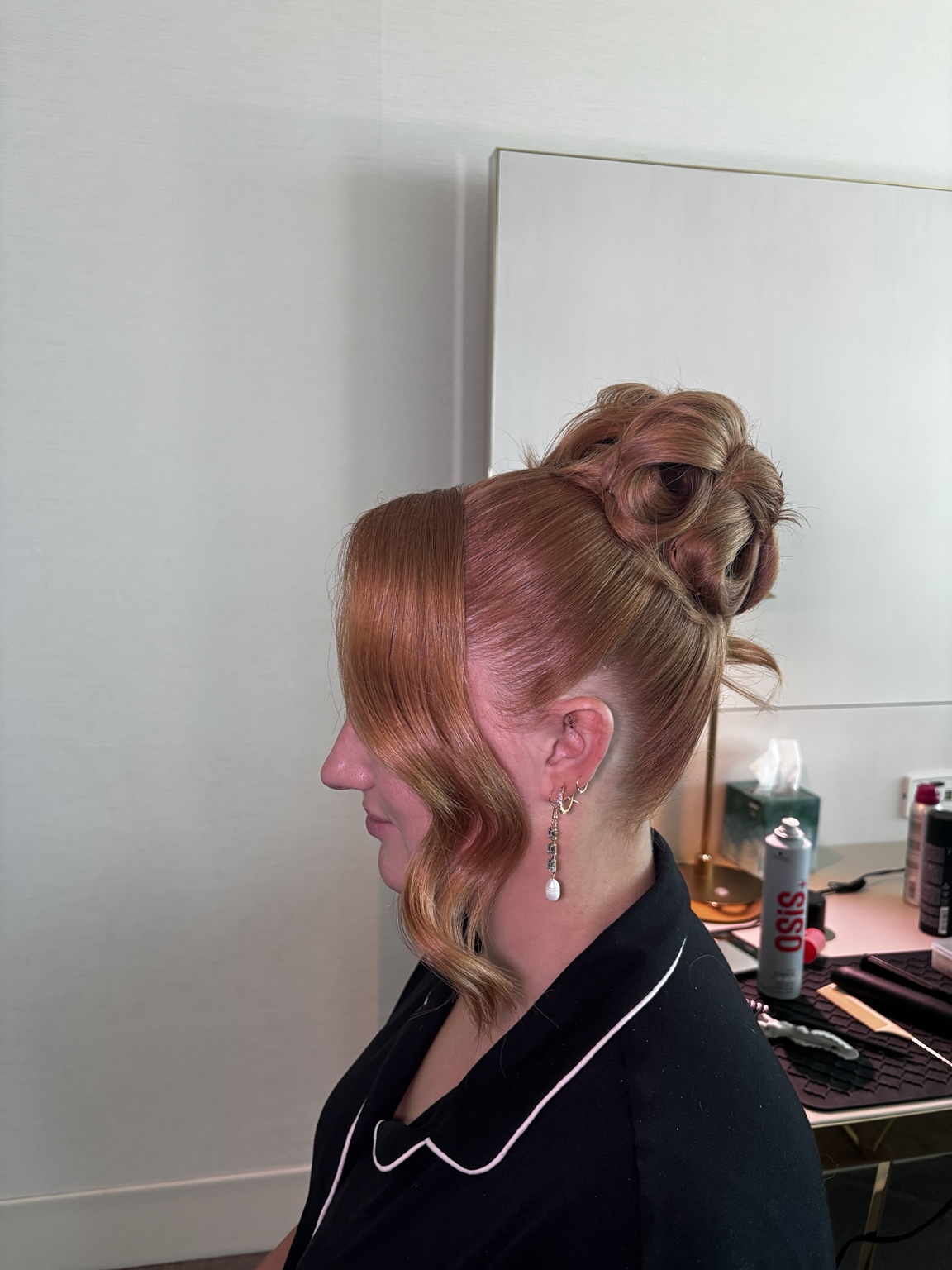 Red updo